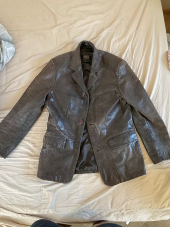 Veste Redskins M homme, cuir marron, idéal mi-saison 👍🏼