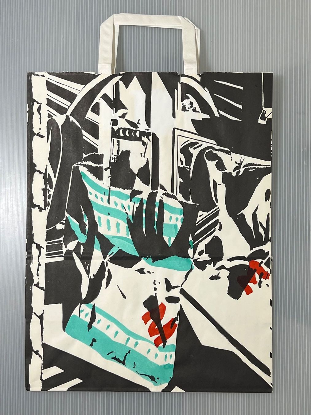 Grafiken & Lithographien: Original Michel Devrient Migros Tragetasche Kunst signiert – Gebraucht aus Vaduz von Unikate-Markt
