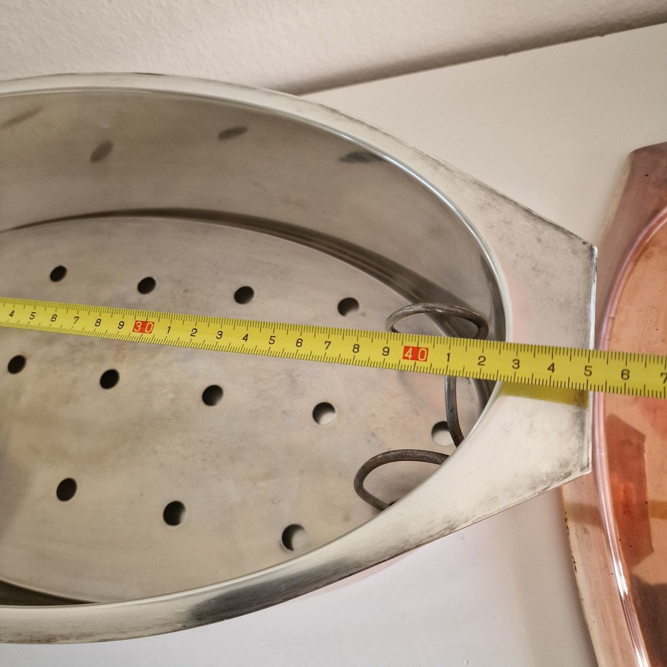 Padelle: Großer ovaler Kupferbehälter mit Deckel SPRING IX – Usato da Birr venduto da dem_9xtm 7