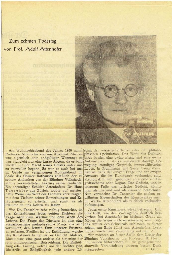 Libri: Adolf Attenhofer - Letzte Torheit, 1923 – Usato da Flims - Dorf venduto da Stagediver 4