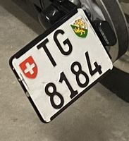 Kontrollschild Motorrad TG 8184