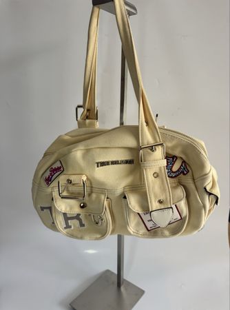 True Religion Handtasche Creme Gelb