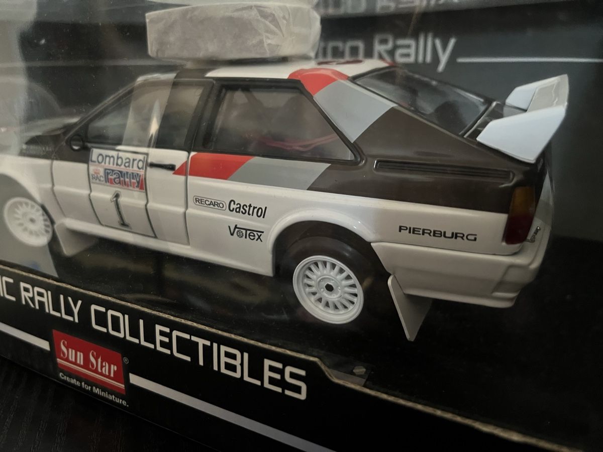 Audi Modellini d'auto: Audi Quattro. 1:18 Sunstar – Nuovo e nell'imballaggio originale da Rümlang venduto da Papamoll4 2