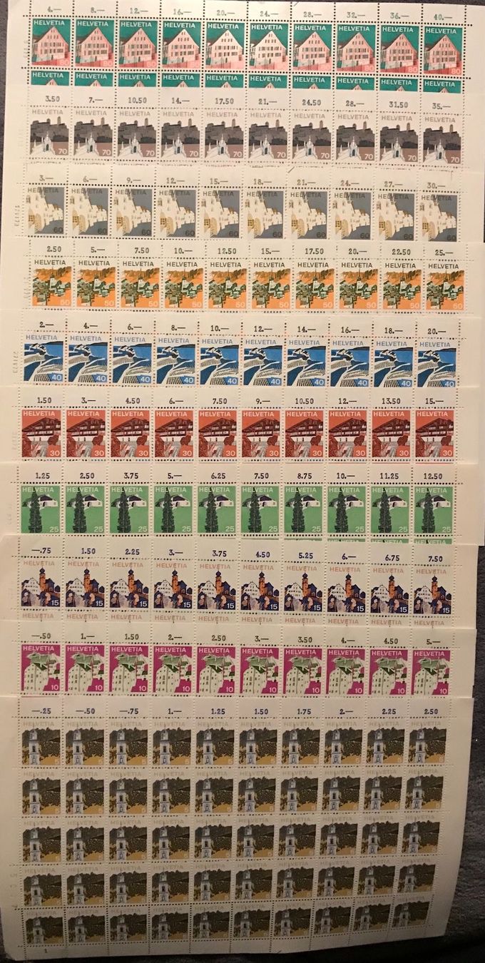 Tutti i francobolli: Landschaftsbilder Bögen, kompl. Satz – Usato da Grafenort venduto da Solar11