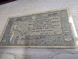 10 Dinara Banknote guter Zustand