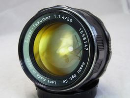 AusVerkauf 8 Elemente 1964 Super Takumar 50mm f1.4 M42
