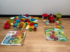LEGO DUPLO 10950 + 10914 Bauernhof Traktor + Tiere, komplett