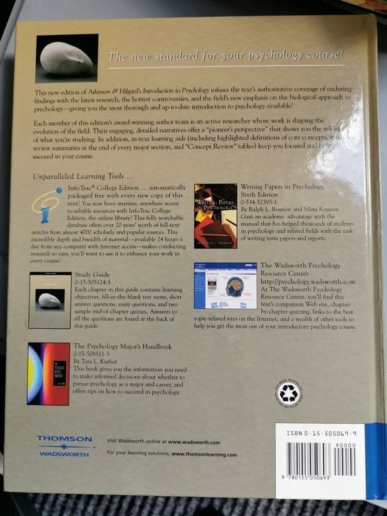 Buch atkinson hilgards introduction to psychology gebraucht in