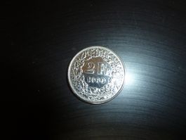 Pièce de 2 frs en argent 1960