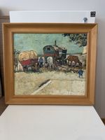 Tableau ancien huile sur toile style Van Gogh