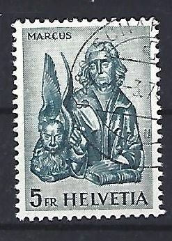 Tutti i francobolli: 1961 - Evangelisten /Marcus und Löwe – Usato da Schaffhausen venduto da poststamp