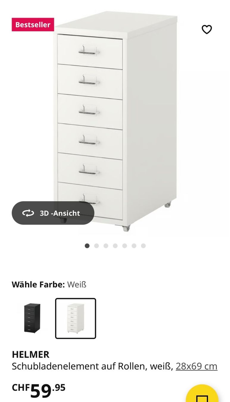 Ikea Metall Rollcontainer