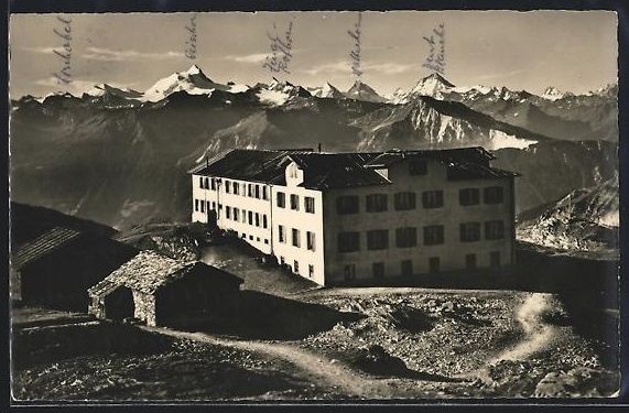 Cartoline postali: Gemmipass, Hotel Wildstrubel in den Wall – Usato da Berlin venduto da bartko-reher