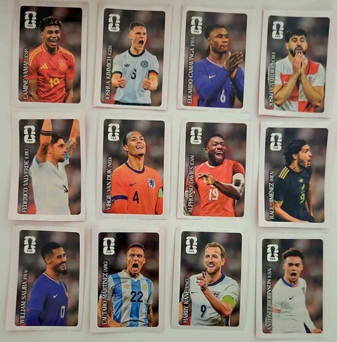 Panini Sammelbilder & Trading cards: Fussball Sticker Set 12 Top-Spieler coco cola – Neu und originalverpackt aus Zumikon von raphaels199
