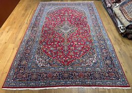 Grosser 3,5 x 2,35m Kashan Perserteppich - 100% Handmade