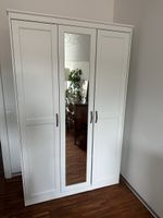 Kleiderschrank SONGESAND weiss 120x60x191 cm Spiegel defekt