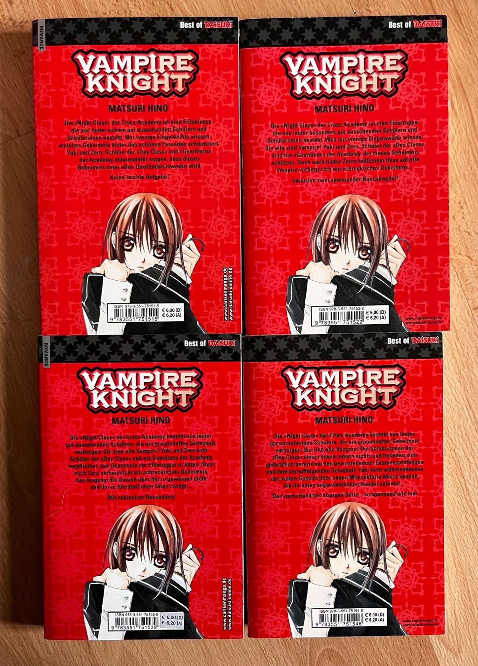 Fumetti: Romance - Vampire Knight Band 1-4 – Usato da Höchstetten venduto da Syaoran-kun- 1