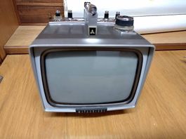 Mitsubishi Mini-TV mit Lederkoffer RARITÄT