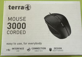 Terra MOUSE 3000 CORDED Schwarz USB