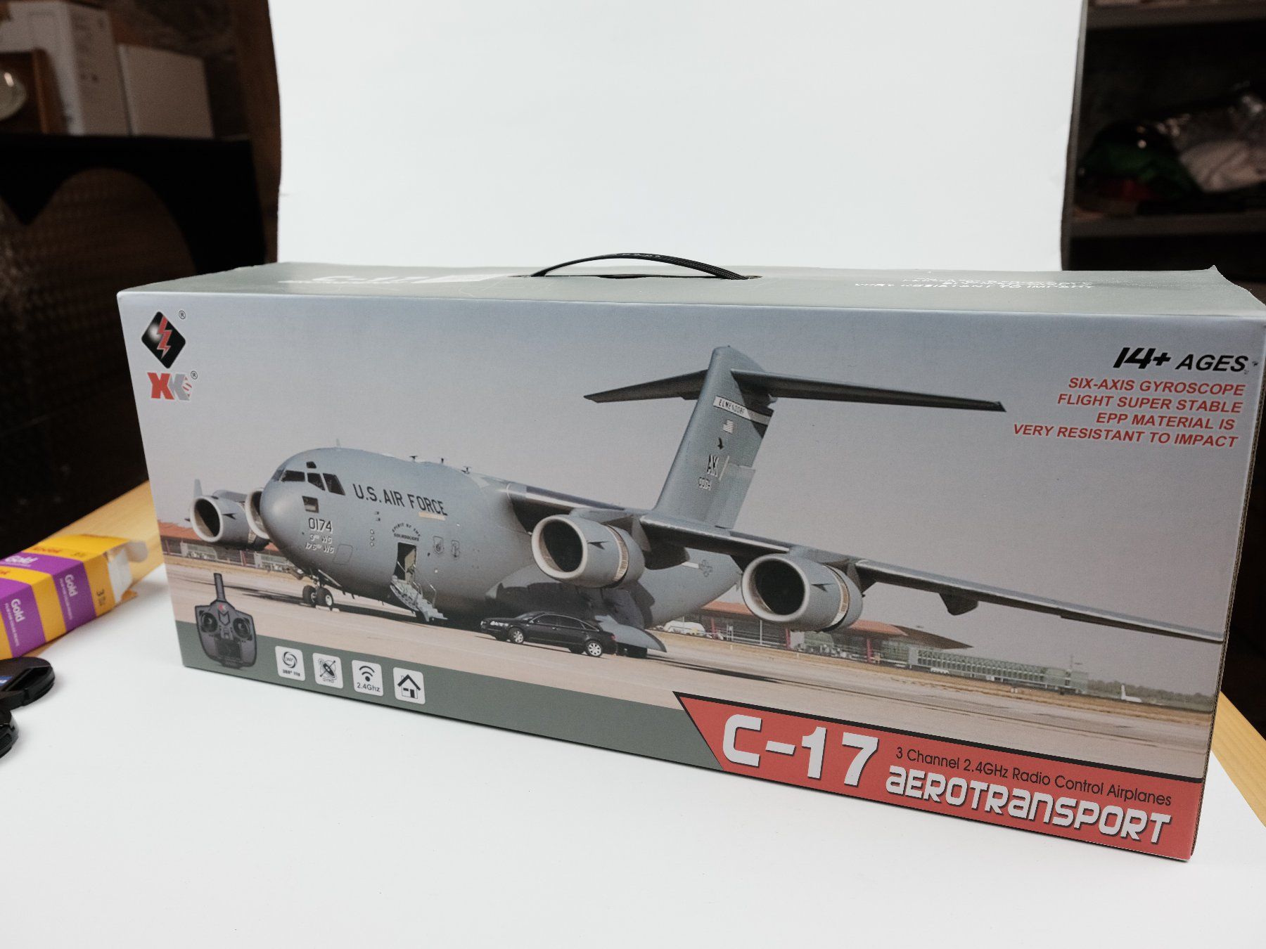 Modellismo RC: RC- Anfänger Flugzeug mit Steuerung / Globemaster C-17 – Nuovo e nell'imballaggio originale da Bern venduto da Xtralite 5