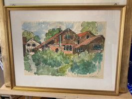 HODLER Hermann 1888-1965 Aquarell signiert