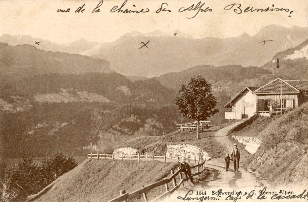 Cartoline postali: Schwendlen   BE   (Entlebuch)      um 1917 – Usato da Brig venduto da Valcards54