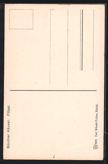 Cartes postales: AK Filisur, Bündner Häuser – D'occasion à Berlin par bartko-reher 1