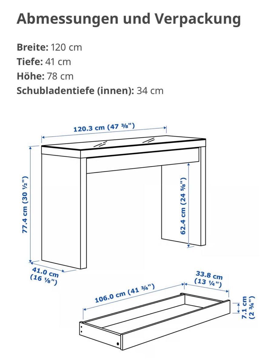Ikea Tavoli da trucco: Schminktisch Tisch weiss – Usato da Bern venduto da MIR-IAM 3