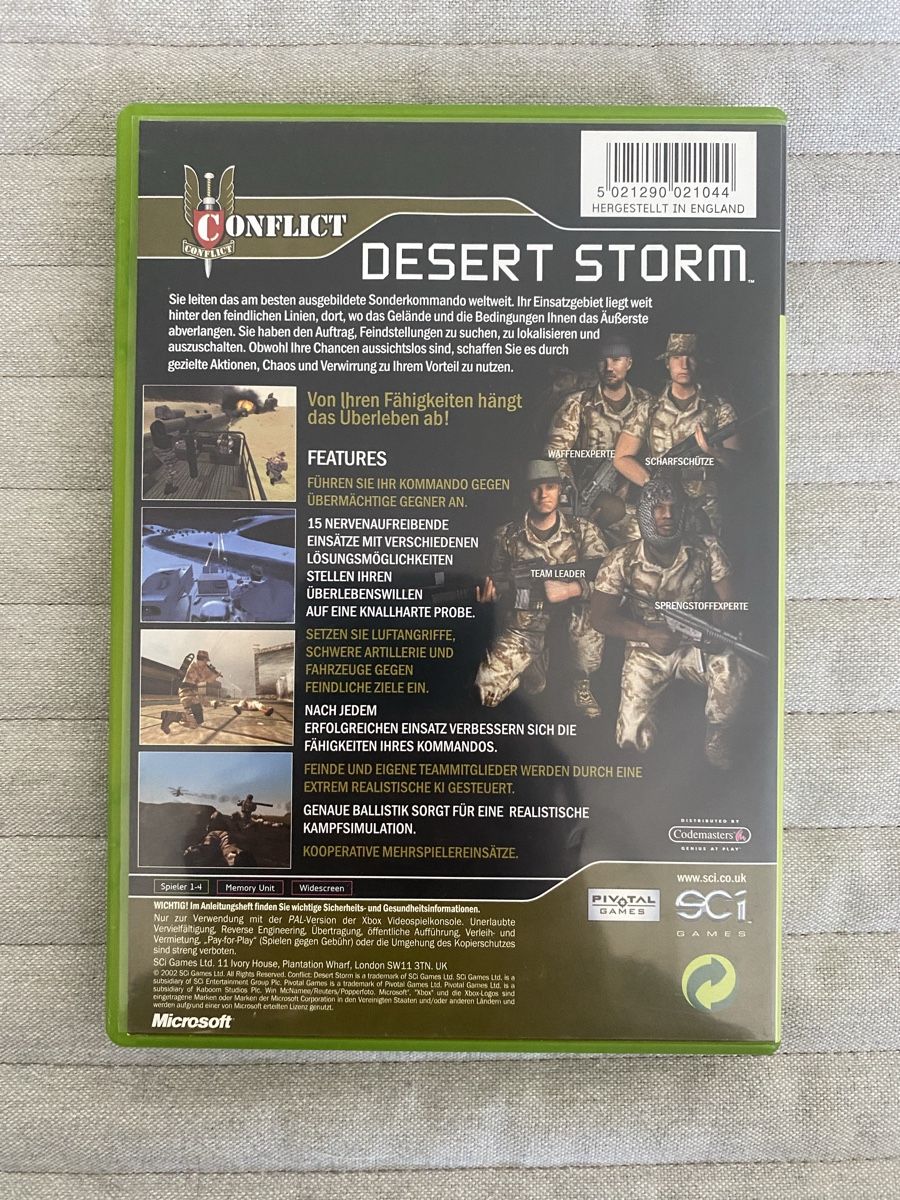 Microsoft Giochi: Conflict Desert Storm für Xbox – Usato da Thunstetten venduto da Virus_33 2