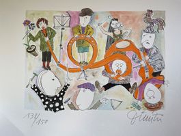 Original-Lithographie von Dimitri, signiert, 138/150