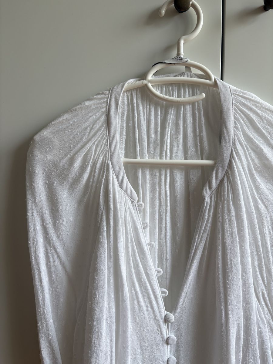 Zara Camicette: Weisse Bluse, Zara, Grösse L – Usato da Zürich venduto da Sera.13 2