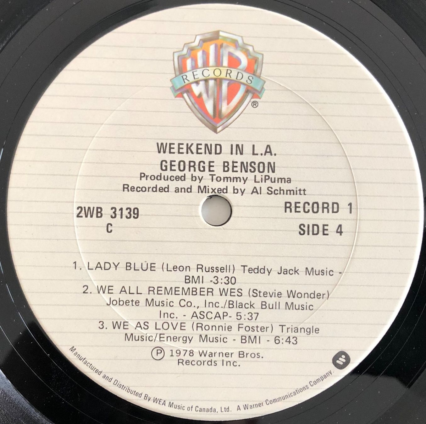 Dischi in vinile: GEORGE BENSON - WEEKEND IN L.A. – Usato da Poliez-Pittet venduto da Newtown-Records 2