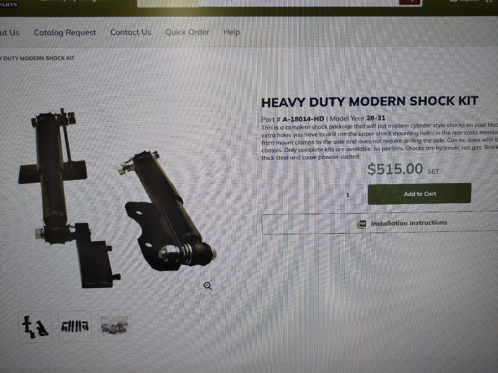 Ford Toutes les pièces auto: Ford A Stossdämpfer Umbau kit  – Neuf avec emballage d'origine à Steinen par Blackcadillac 4