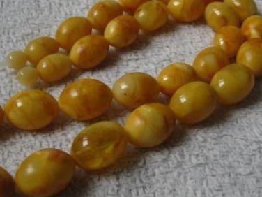 Catenine: Oliven-Bernsteinkette in der Farbe Butterscotch ca.54g – Usato da Sylt venduto da elizan 2