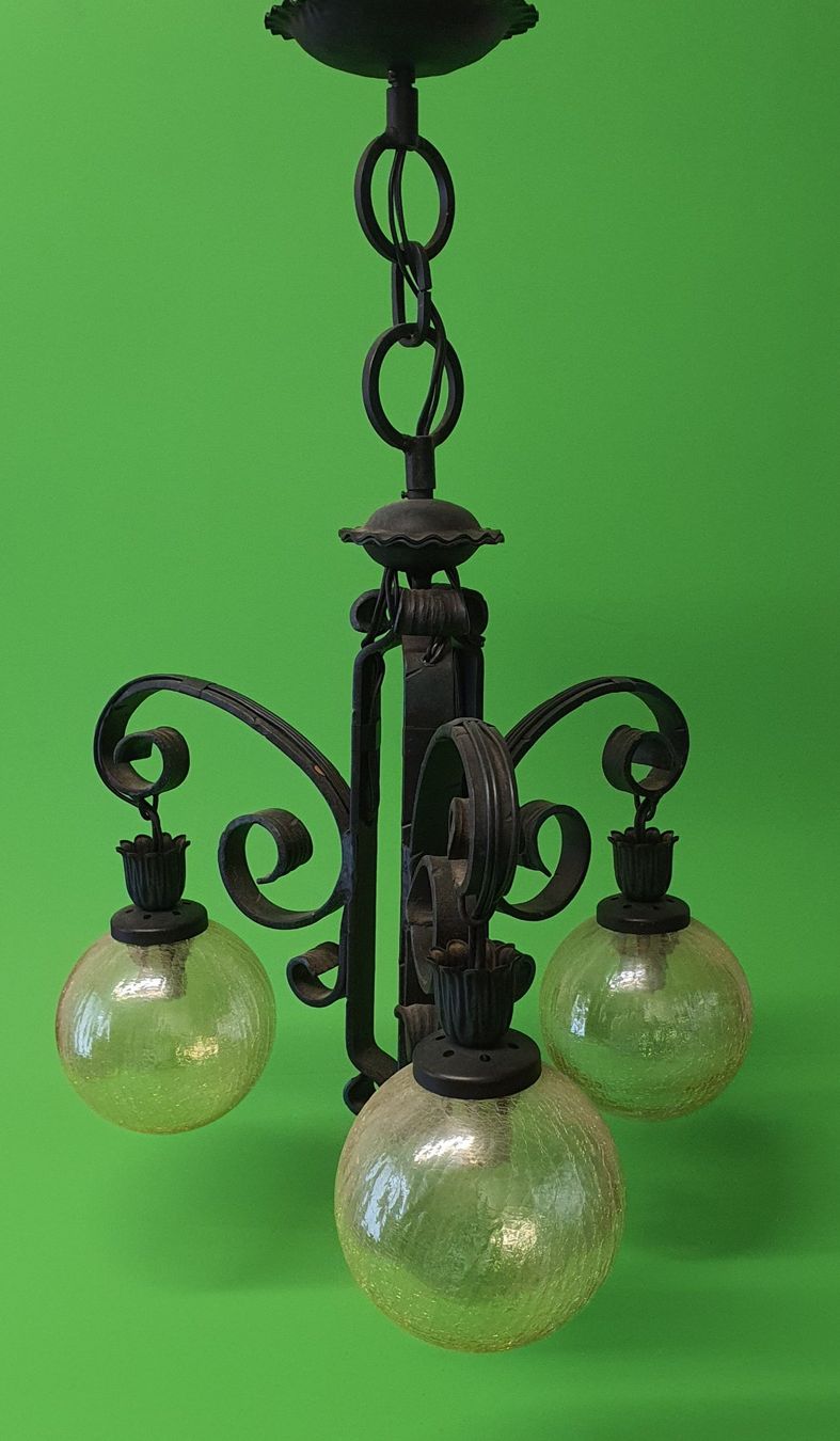 Kronleuchter & Deckenlampen: Massive Vintage Schmied-Eiserne Deckenlampe / 37 – Gebraucht aus Grenchen von sale.manager 4
