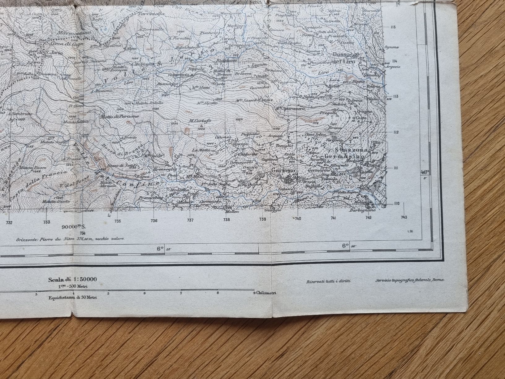 Cartine & Atlanti: Mappa Antica Passo Jorio – Usato da Minusio venduto da Samuel__b 4
