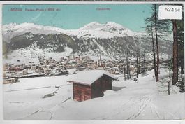 Davos-Platz - Schiahörner im Winter - Litho