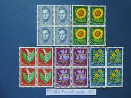 PJ 1961 postfrische ** Viererblöcke