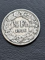 Monnaie Suisse 🇨🇭 1/2 fr 1916 argent 