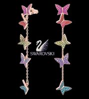 SWAROVSKI OHRRINGE OHRSTECKER OHRHÄNGER LILIA DROP ROSEGOLD