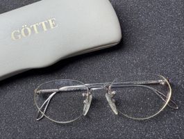 GÖTTE Zürich 750 Weissgold 18K–Swiss Handmade Vintage Brille