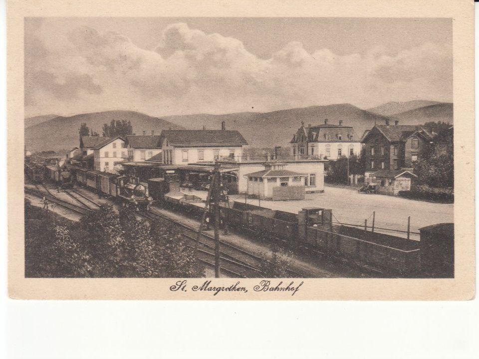 Cartoline postali: St. Margrethen Bahnhof ca. 1920 – Usato da Bürglen TG venduto da StampGraf