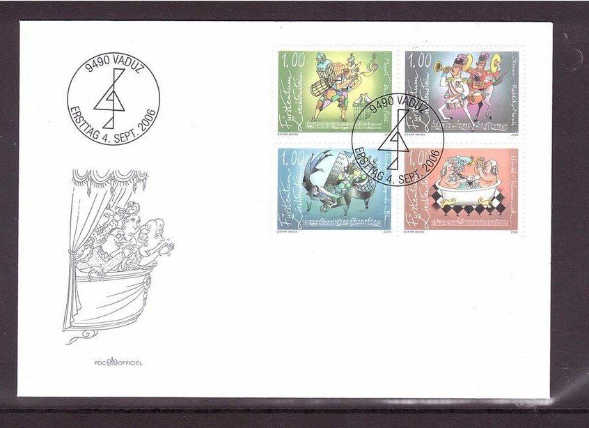 Tutti i francobolli: 2006  FDC  Berühmte Musikwerte – Usato da Oberwil (Dägerlen) venduto da loxis