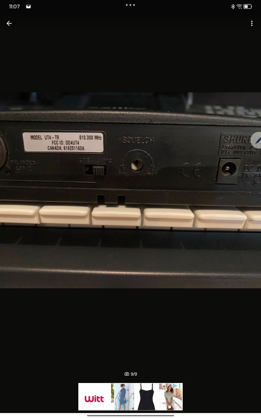 Microfoni: Shure UT4 – Usato da sulgen venduto da 270963 1