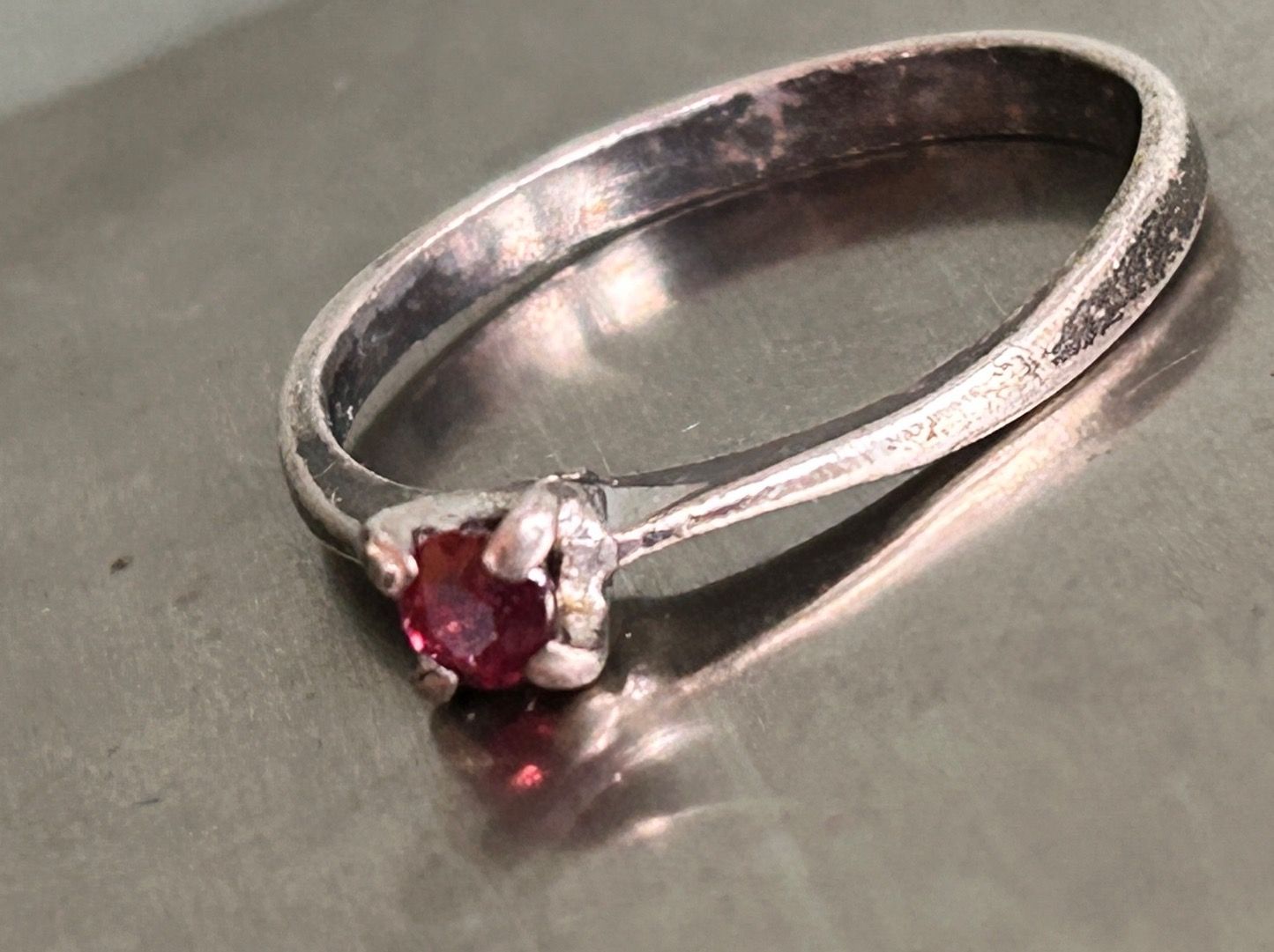 Anelli: Silberring RUBINROT (57/18) – Usato da Dittingen venduto da Bellevista 4