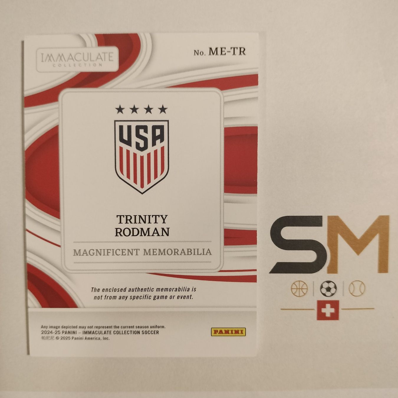 Panini Carte collezionabili: Trinity Rodman Immaculate Memorabilia #ME-TR 42/65 – Nuovo (secondo la descrizione) da Bern venduto da SportsMemos 5