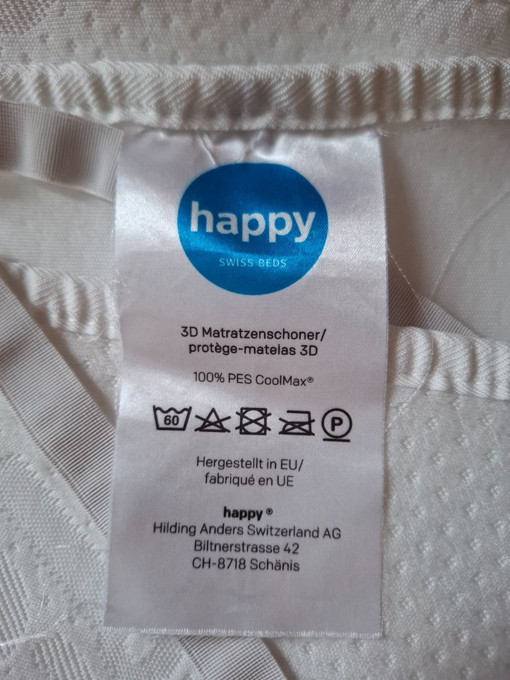 Happy Materassi: Happy 3D Matratzenschoner, leicht gebraucht – Usato da Münchenstein venduto da tru_6tp8 2