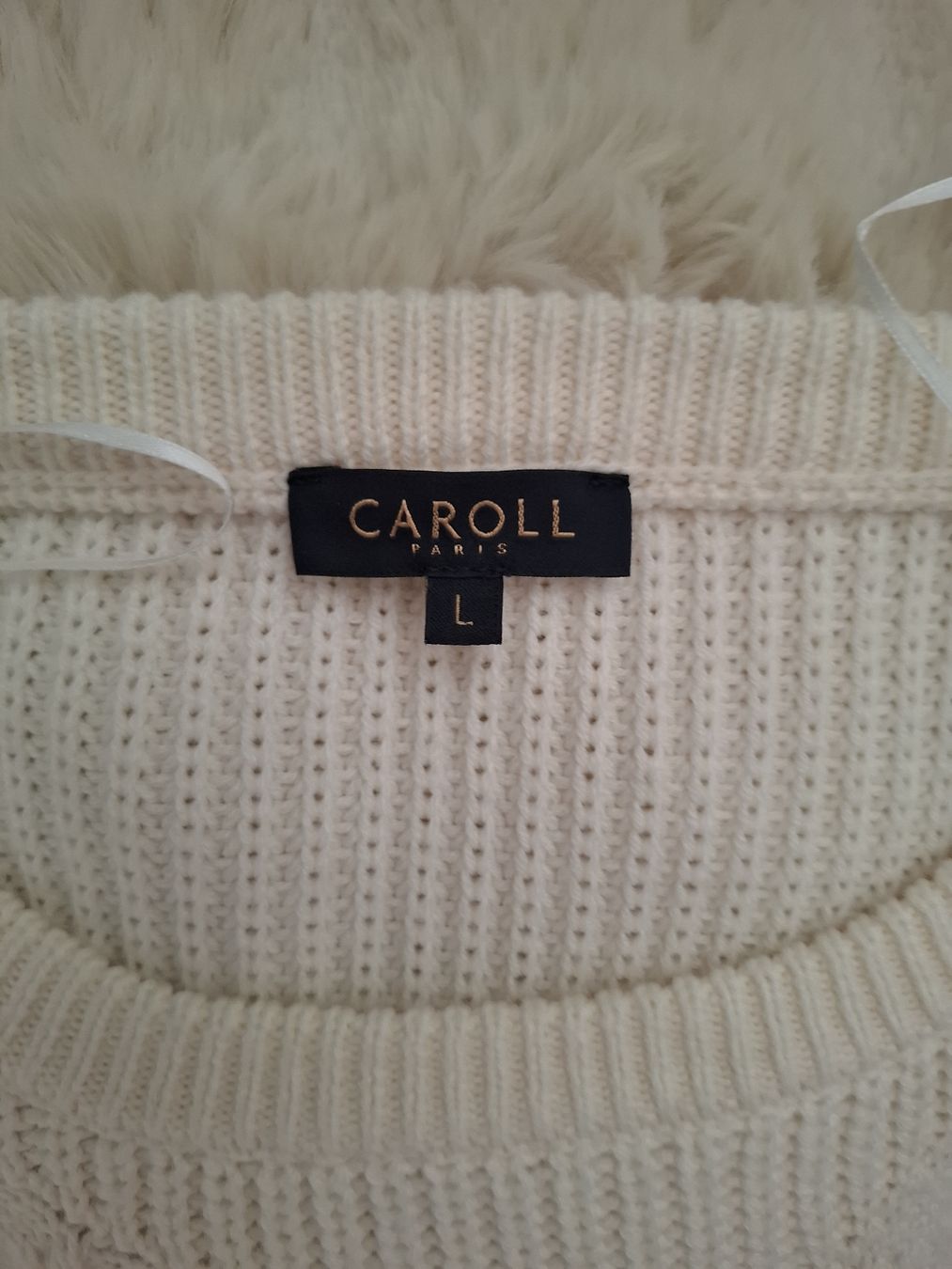 Caroll Pullover & Sweatshirts: Caroll Paris Pull torsadé écru laine L – Neu (gemäss Beschreibung) aus Le Locle von sAm_2112 2