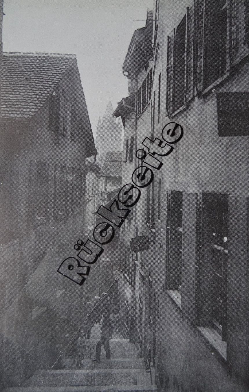 Ansichtskarten: Basel Imbergasse / Kellergasse anno dazumal – Gebraucht aus Safnern von Wstussi 1