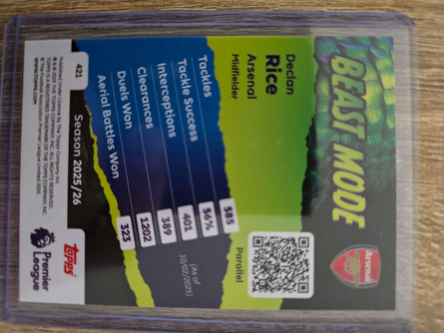 Topps Carte collezionabili: Declan Rice Beastmode /25 Arsenal – Nuovo (secondo la descrizione) da St. Gallen venduto da SaintCity 1